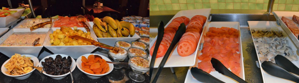 An example of a breakfast at the buffet restaurant on one of the Norwegian Cruise Line ships